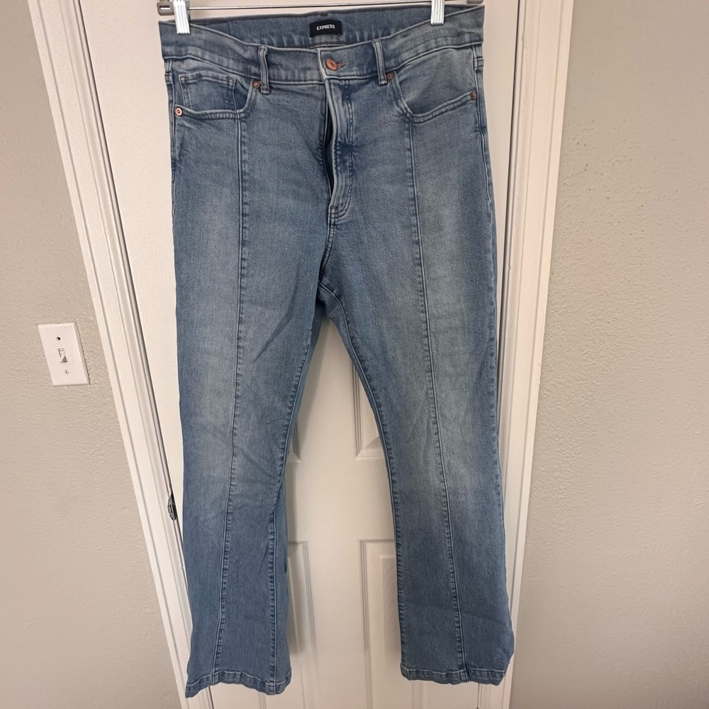 Express long Flared High Waisted Jeans